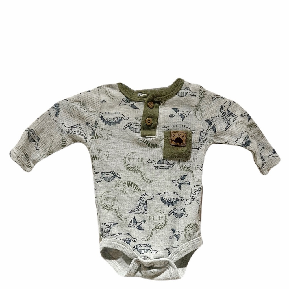 Bon Bebe outdoor adventure Dino long sleeve body suit
